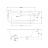 Burlington Freistehende Badewanne Windsor 1700