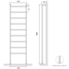 Bard & Brazier B&B Moderne contemporary handdoekradiator D-Rail DRF180/50 - 378W