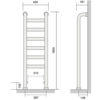 Bard & Brazier B&B Classical towel warmer St Leger SLF180/45 - 1189W