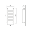 Bard & Brazier B&B Classical towel warmer St Leger SLW110/45 - 812W