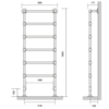 Bard & Brazier B&B Klassieke handdoekradiator La Fayette LFF185/60 - 533W