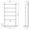 Bard & Brazier B&B Klassieke handdoekradiator La Fayette LFF155/80 - 483W