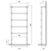 Bard & Brazier B&B Traditional towel rail  La Fayette LFF155/60 - 442W