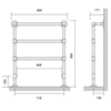 Bard & Brazier B&B Klassieke handdoekradiator La Fayette LFF95/80 - 325W