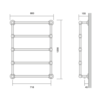 Bard & Brazier B&B Klassieke handdoekradiator La Fayette LFW120/80 - 417W