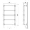 Bard & Brazier B&B Traditional towel rail La Fayette LFW120/60 - 388W