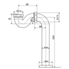 Arroll Siphon für Badewanne mit Anschlussrohr und Bodenrosette ARB-1053