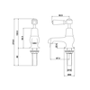 Kensington Black pillar tap cold with 3"-spout BB Edwardian Black Kensington Black pillar tap cold with 3"-spout