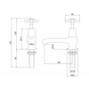 BB Edwardian Claremont pillar taps (pair) with 5"-spout