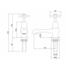 Claremont Black pillar tap cold with 5"-spout BB Edwardian Black Claremont Black pillar tap cold with 5"-spout