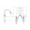 Kensington Basin bridge mixer BB Edwardian Kensington Basin bridge mixer