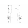 BB Edwardian Trent Concealed thermostatic shower valve with hand shower