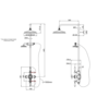 Duschset Arcade, Aufputz-Thermostat mit Kopfbrause und Handdusche BB Arcade Lever Duschset Arcade, Aufputz-Thermostat mit Kopfbrause und Handdusche