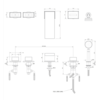 LB1940 Fifth 5-hole deck mounted bath set with pull-out hand shower DP-1259 Lefroy Brooks 1940 Fifth LB1940 Fifth 5-hole deck mounted bath set with pull-out hand shower DP-1259