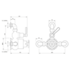 Lefroy Brooks 1920 Ten Ten LB1920 Ten ten exposed single control thermostatic shower valve TTE-8725