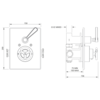 Lefroy Brooks 1920 Ten Ten LB1920 Ten ten concealed single control thermostatic shower valve TT-8706