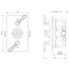 Lefroy Brooks 1920 Ten Ten LB1920 Ten ten concealed dual control thermostatic shower valve TT-8736