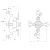 Lefroy Brooks 1920 Ten Ten LB1900 Ten ten exposed dual control thermostatic shower valve TTE-8746