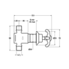 Lefroy Brooks 1910 La Chapelle LB1910 La Chapelle wall flow control FH-5000