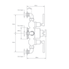 LB1930 Mackintosh opbouw douchethermostaat met 2  stopkranen MBE-8746 Lefroy Brooks 1930 Mackintosh Black LB1930 Mackintosh opbouw douchethermostaat met 2  stopkranen MBE-8746