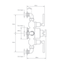 Lefroy Brooks 1930 Mackintosh LB1930 Mackintosh exposed thermostatic shower valve with wall returns MBE-8746