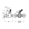 LB1930 Mackintosh opbouw douchethermostaat met 2  stopkranen MBE-8746 Lefroy Brooks 1930 Mackintosh Black LB1930 Mackintosh opbouw douchethermostaat met 2  stopkranen MBE-8746