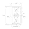 LB1930 Mackintosh inbouw douchethermostaat met 2 stopkranen, hendel zwart MB-8736 Lefroy Brooks 1930 Mackintosh Black LB1930 Mackintosh inbouw douchethermostaat met 2 stopkranen, hendel zwart MB-8736