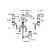 Lefroy Brooks 1930 Mackintosh LB1930 Mackintosh 3-hole basin mixer with lever handles ML-1228