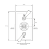 Lefroy Brooks 1900 Classic Black LB1900 Classic Black Unterputz Duscharmatur mit 2 Absperrventilen BL-8736