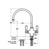 Lefroy Brooks 1900 Classic Black Keukenkraan Classic Black Lever BL-1550