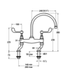 Lefroy Brooks 1900 Classic Kitchen mixer Connaught Lever CL-1517