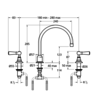 Kitchen mixer Classic White Lever WL-1560 Lefroy Brooks 1900 Classic Kitchen mixer Classic White Lever WL-1560