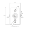 Lefroy Brooks 1900 Classic LB1900 Classic dural control thermostatic shower valve GD-8736