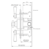 Lefroy Brooks 1900 Classic LB1900 Classic Unterputz Duscharmatur mit 2 Absperrventilen GD-8736