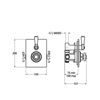 Lefroy Brooks 1900 Classic LB1900 Classic Archipelago thermostatic shower valve GD-8706