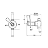 Lefroy Brooks 1900 Classic LB1900 Classic concealed flow control valve WL-5000