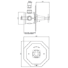 Perrin & Rowe Deco Deco Concealed shower thermo with crosshead E.5158