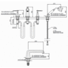 Perrin & Rowe Deco Deco Badmengkraan met hendels en handdouche E.3148