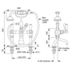 Perrin & Rowe Victorian White Bath shower mixer with lever E.3500/1