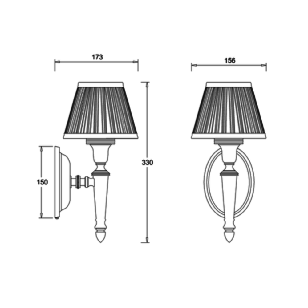 BB Arcade Arcade Wandlampe AL15