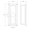 Lefroy Brooks 1930 Mackintosh Lefroy Brooks Deco Bathroom Light DP-4015