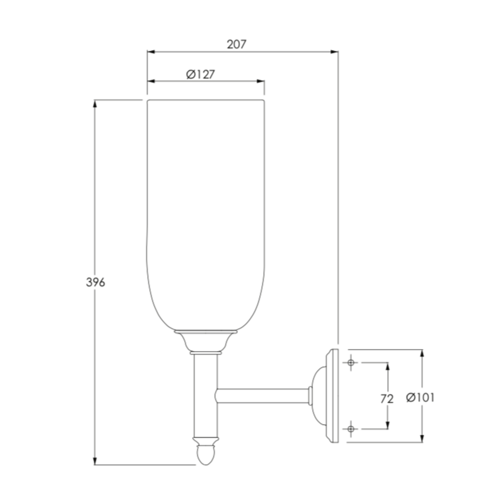 Lefroy Brooks 1900 Classic Lefroy Brooks Classic Wandlampe LB-4019