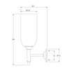 Lefroy Brooks 1900 Classic Lefroy Brooks Classic Wandlampe LB-4019