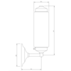 Lefroy Brooks 1900 Classic Lefroy Brooks Standard tubular bathroom light LB-4009