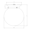 Lefroy Brooks Classic Deckenlampe 8" LB-4003 Lefroy Brooks 1900 Classic Lefroy Brooks Classic Deckenlampe 8" LB-4003