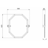 Perrin & Rowe Victorian Perrin & Rowe Victorian Badspiegel octagonal E.6980