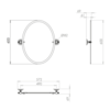 Imperial Badspiegel Oval Cambridge weiss Imperial Imperial Badspiegel Oval Cambridge weiss