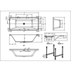 Clearwater Cleargreen Enviro built in bath 170x75