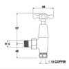 Lefroy Brooks LB Connaught - Traditional radiator valves CH-1150