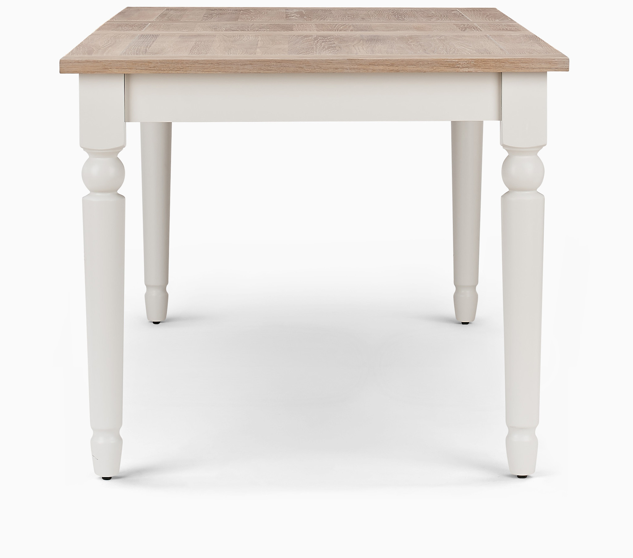 Neptune Suffolk rectangular dining table with seasoned oak top